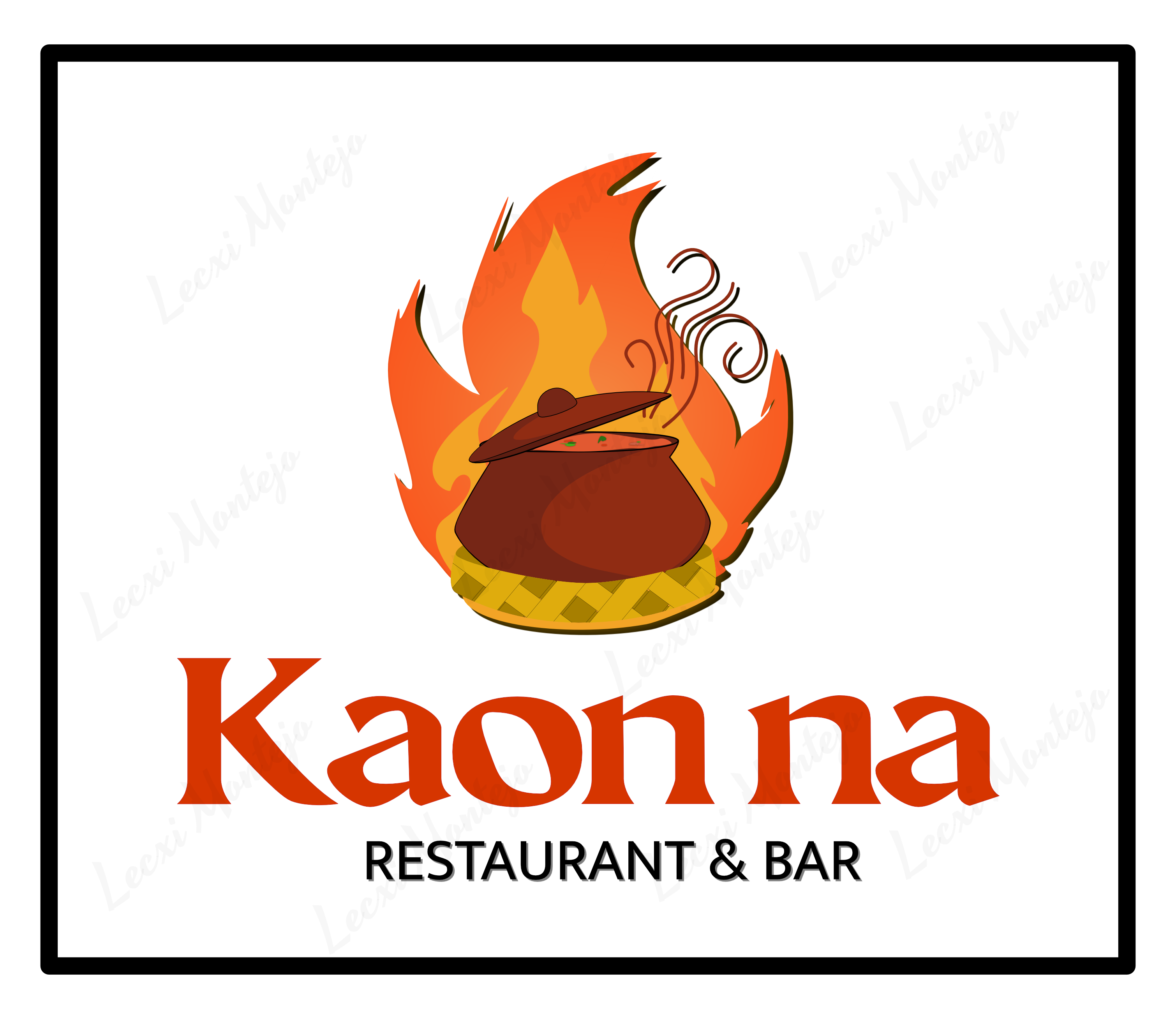 Kaon na Restaurant & Bar Logo Design