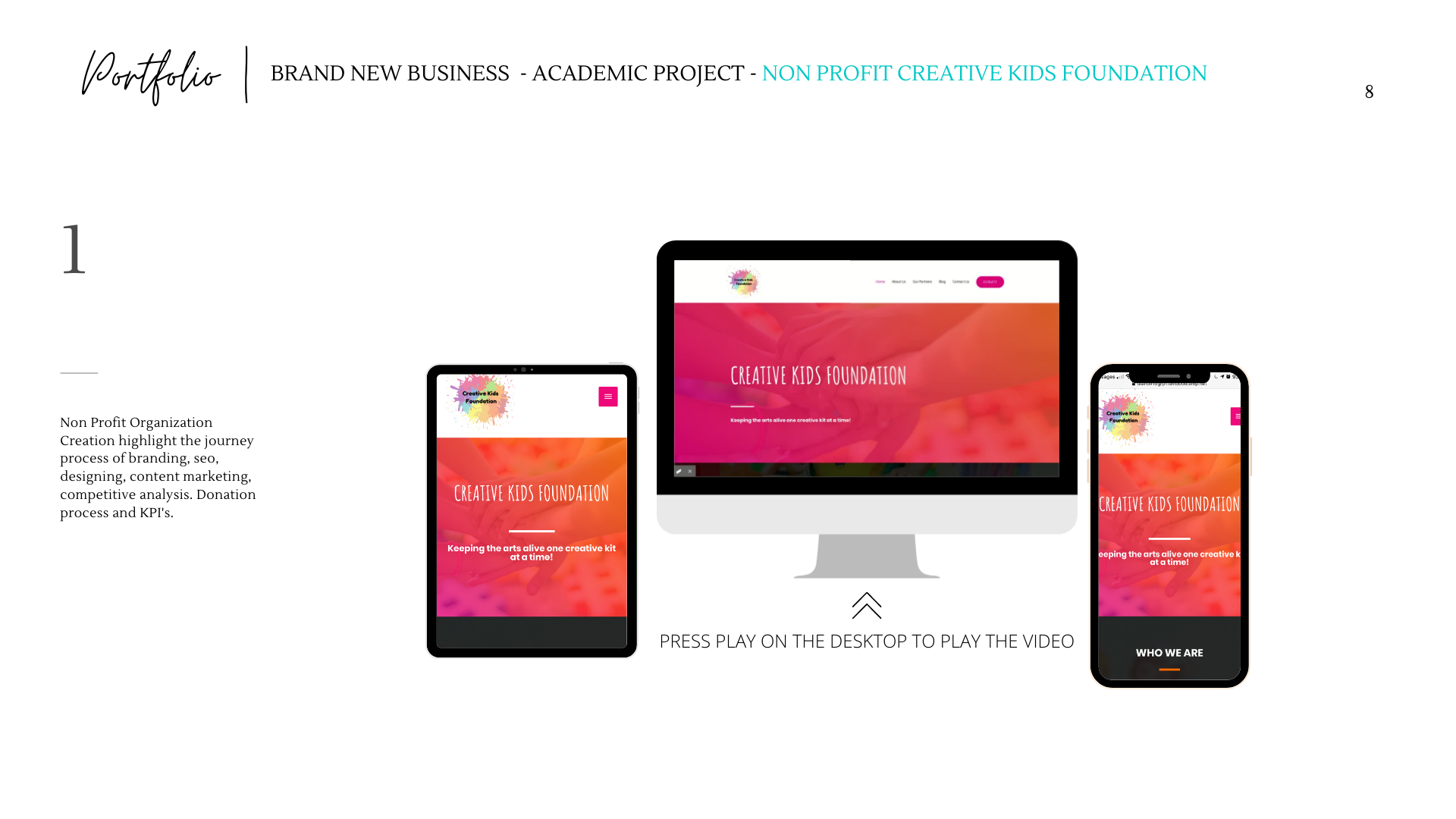 Web Design - Non Profit Organization